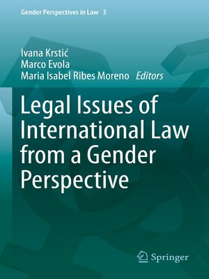 cover image of Legal Issues of International Law from a Gender Perspective